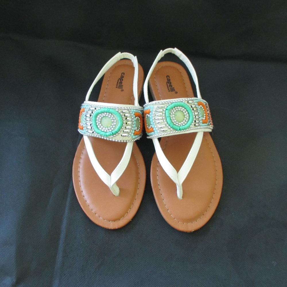 LIKE NEW! - CAPELLI  of New York Cute, Colorful beaded sandals - sz 6